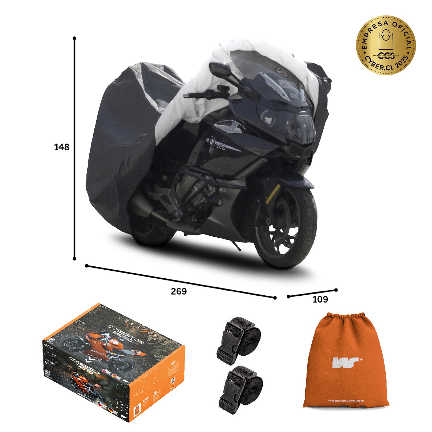 Funda para Moto Impermeable - Deluxe