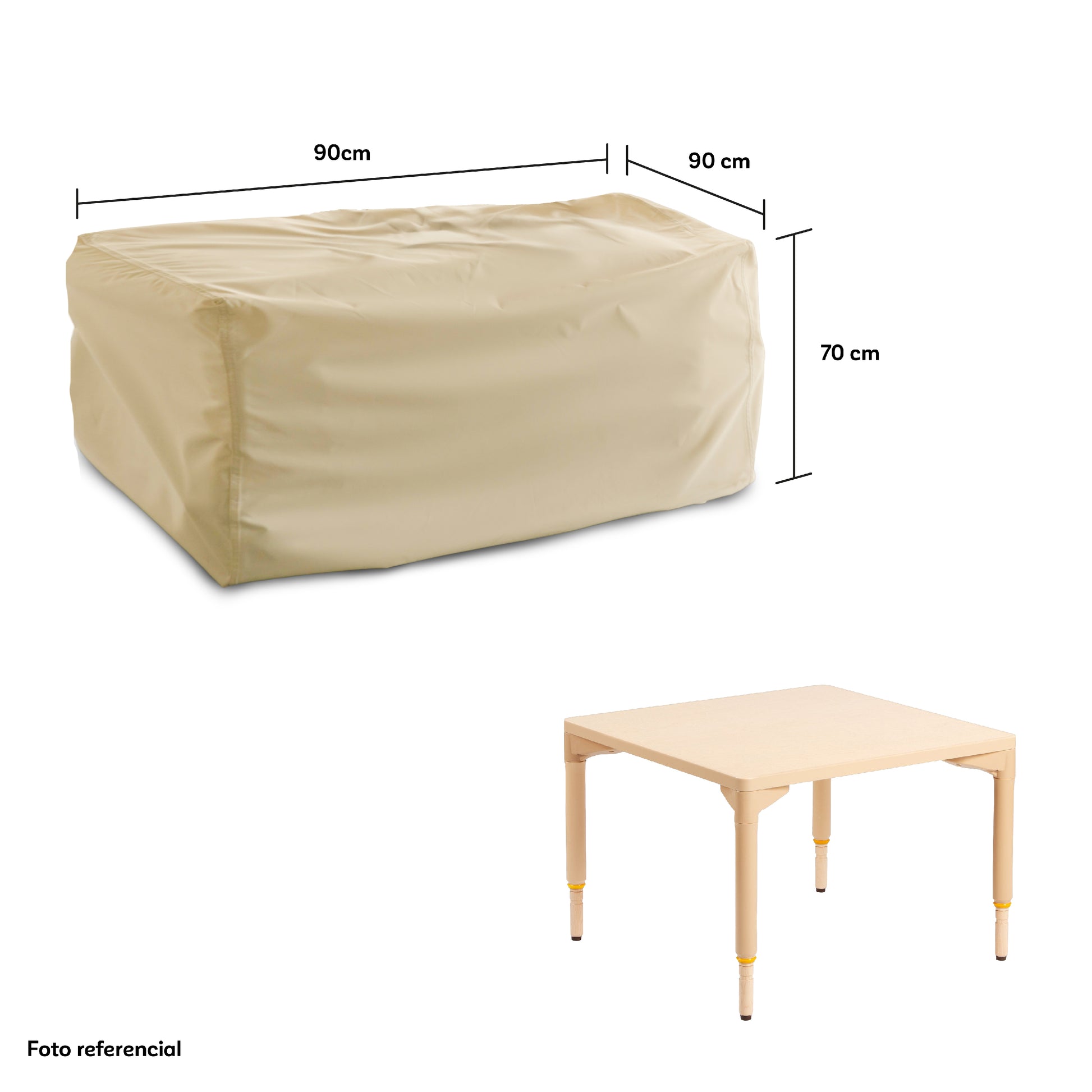 Funda para Mesa de Exterior Impermeable - Protección Mesas Jardín y Terraza - WAGEN COVERS