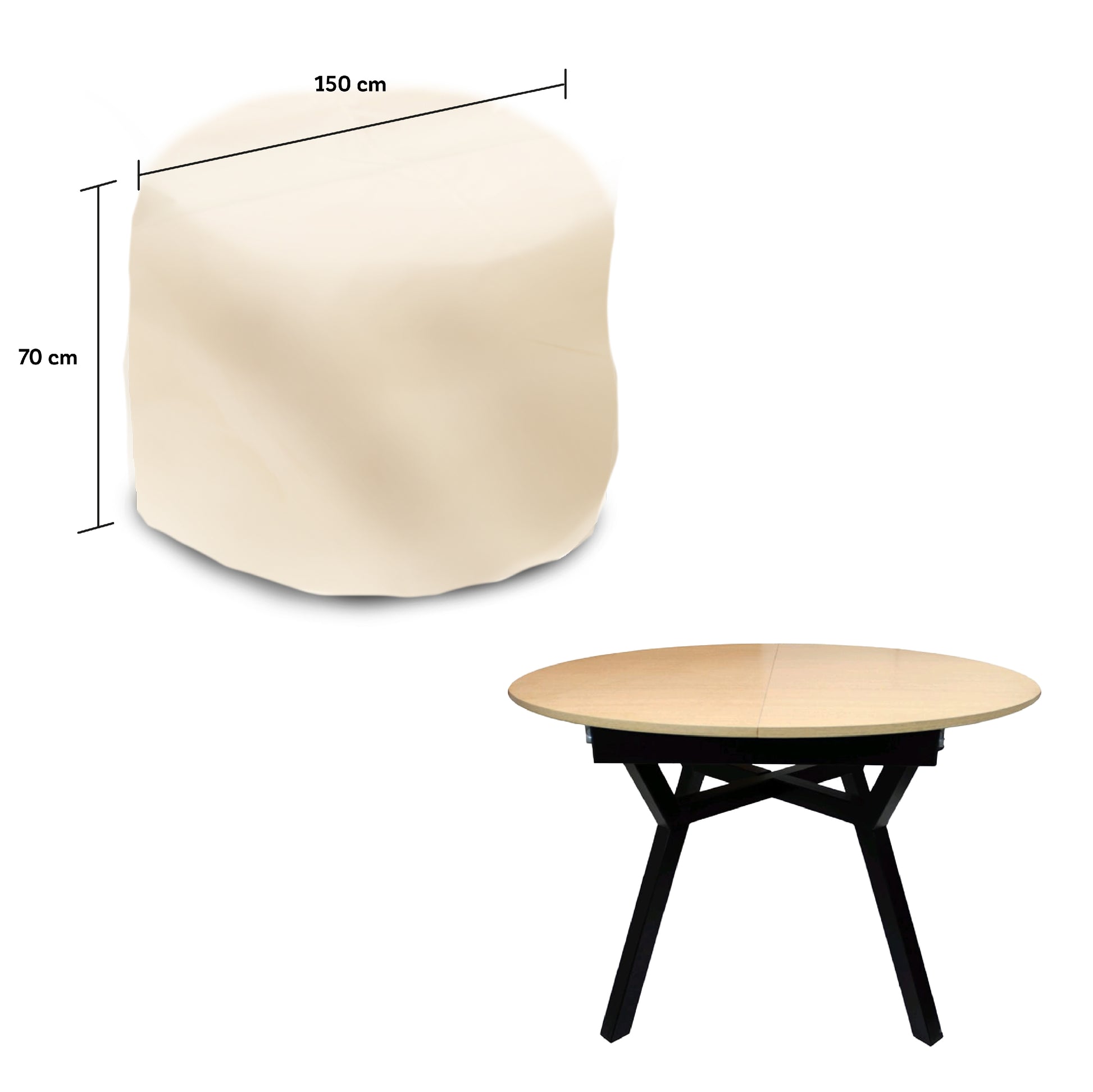 Funda para Mesa de Exterior Impermeable - Protección Mesas Jardín y Terraza - WAGEN COVERS