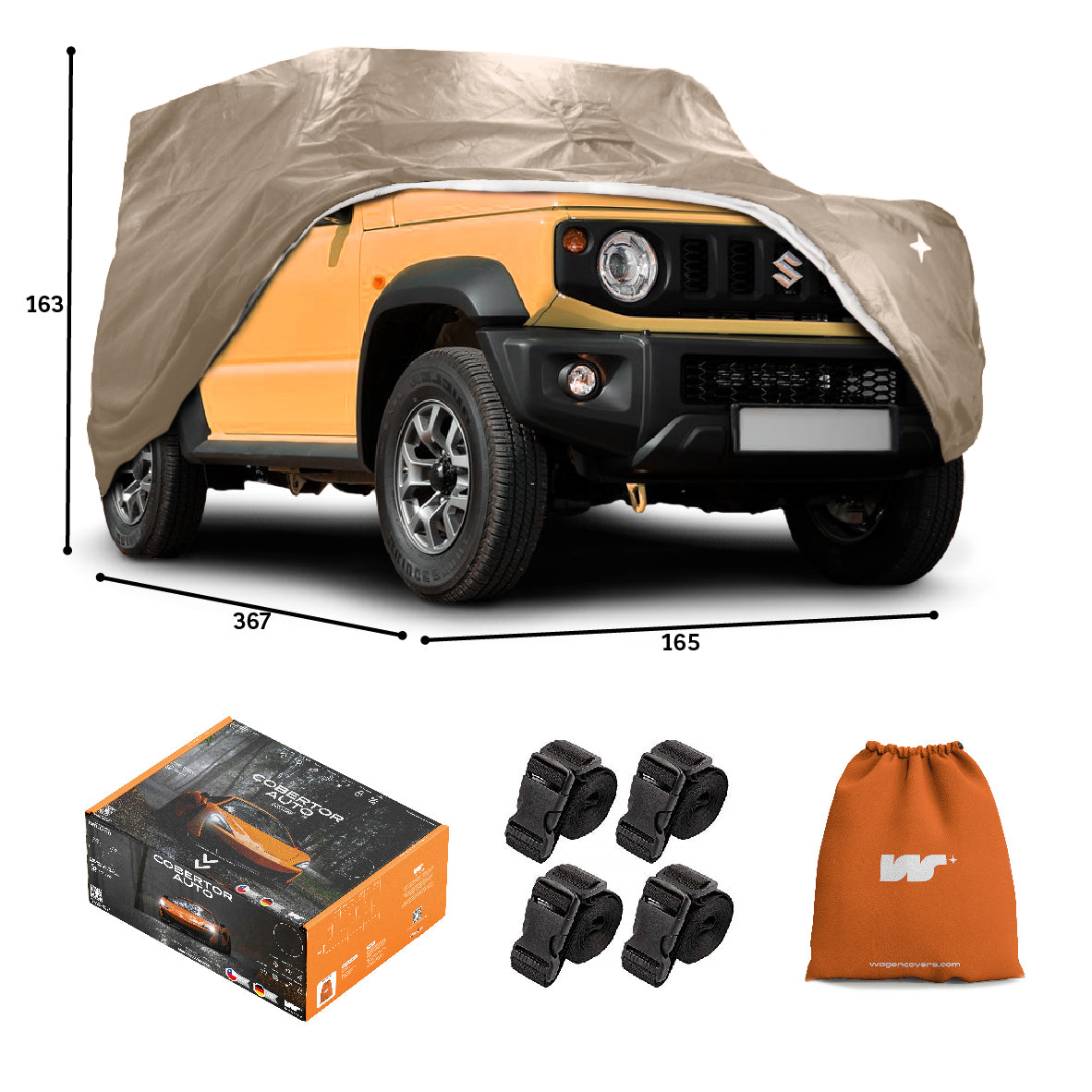Funda para Auto Impermeable - Deluxe - WAGEN COVERS