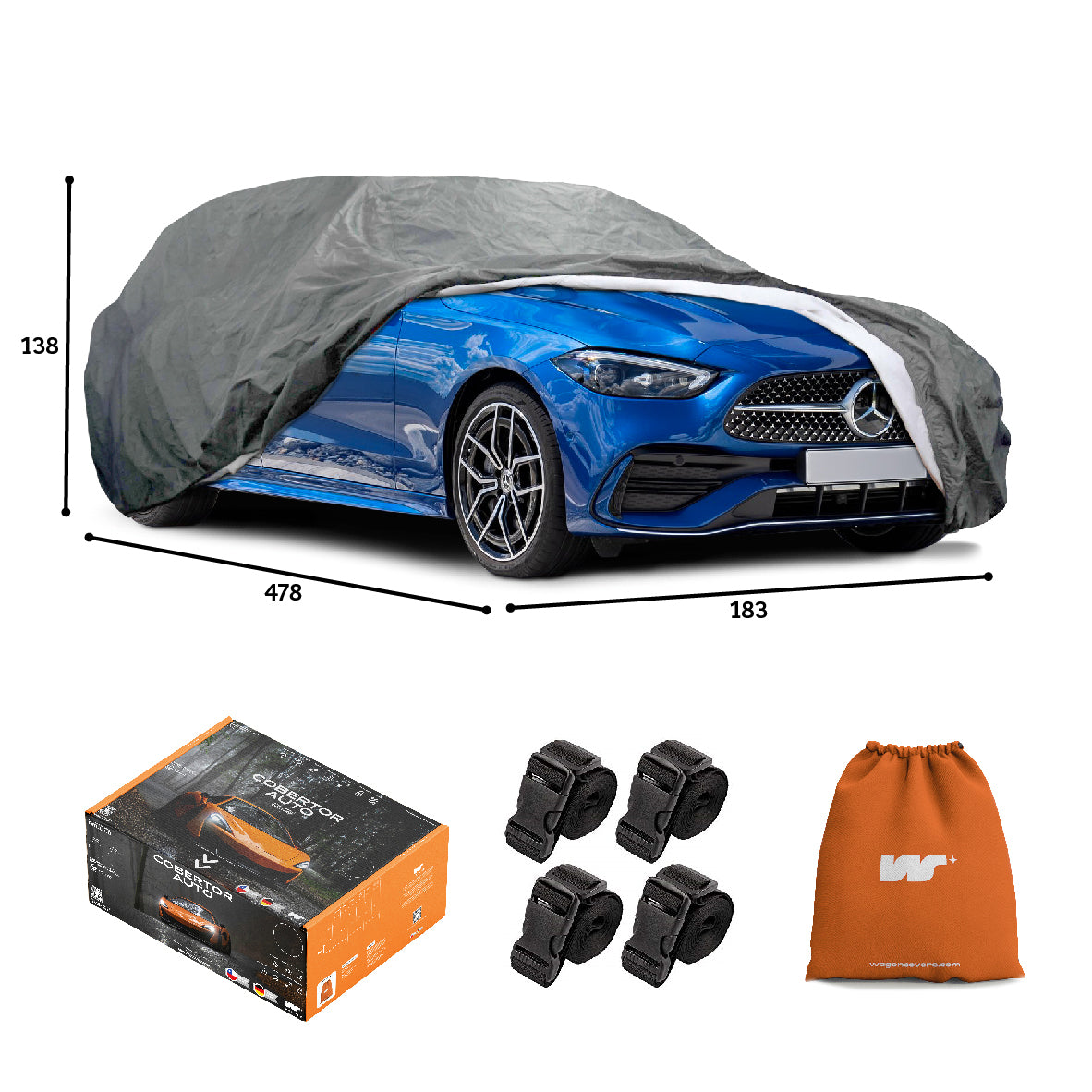 Funda para Auto Impermeable - Deluxe - WAGEN COVERS