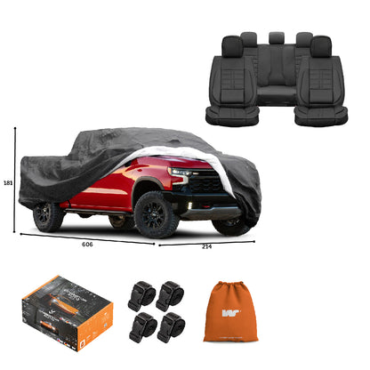 Pack Cobertor de Auto Deluxe + Funda de Asiento (20% OFF)