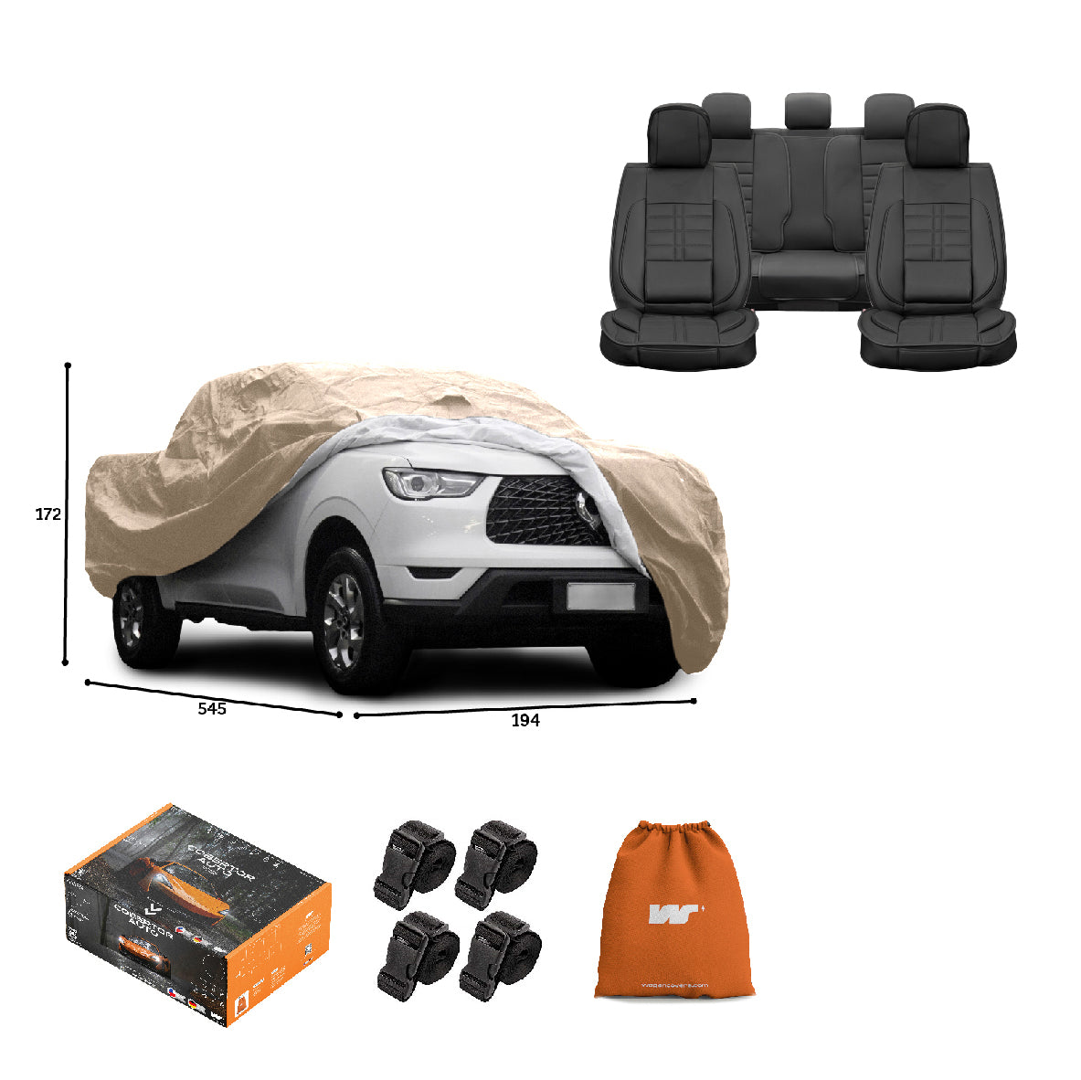 Pack Cobertor de Auto Deluxe + Funda de Asiento (20% OFF) - WAGEN COVERS