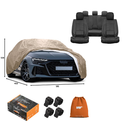 Pack Cobertor de Auto Deluxe + Funda de Asiento (20% OFF)