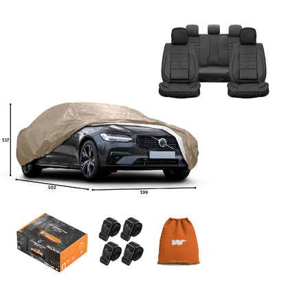 Pack Cobertor de Auto Deluxe + Funda de Asiento (20% OFF)