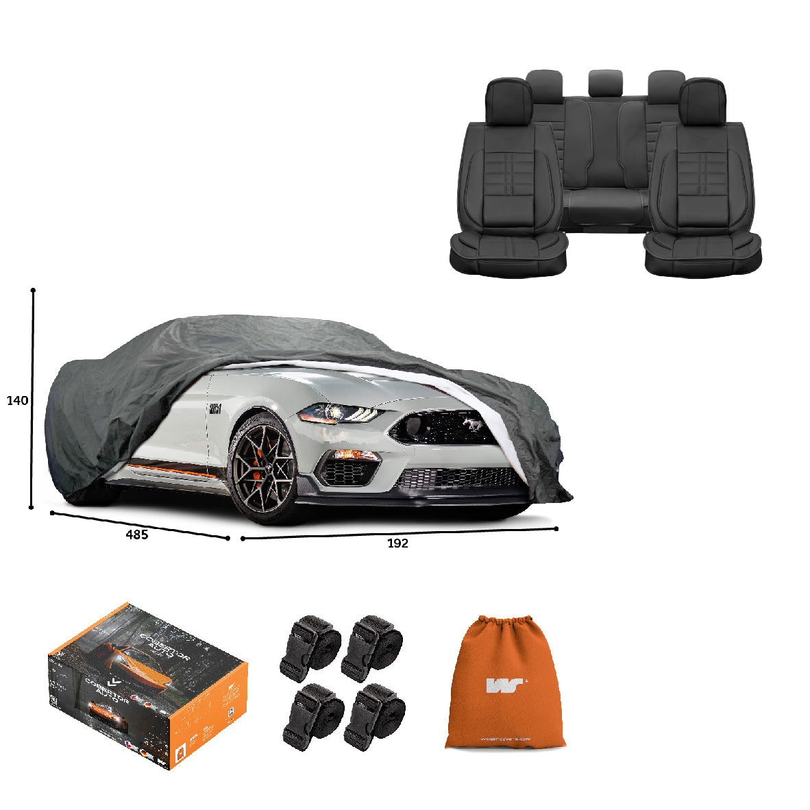 Pack Cobertor de Auto Deluxe + Funda de Asiento (20% OFF)