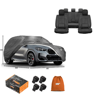 Pack Cobertor de Auto Deluxe + Funda de Asiento (20% OFF)