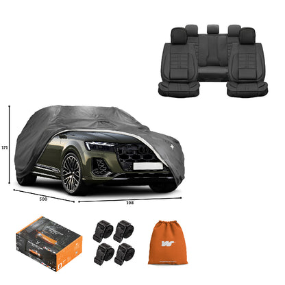 Pack Cobertor de Auto Deluxe + Funda de Asiento (20% OFF)
