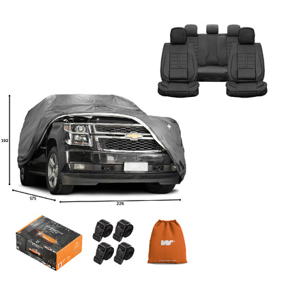 Pack Cobertor de Auto Deluxe + Funda de Asiento (20% OFF)