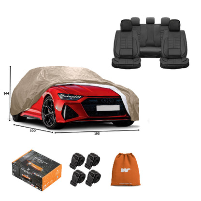 Pack Cobertor de Auto Deluxe + Funda de Asiento (20% OFF)