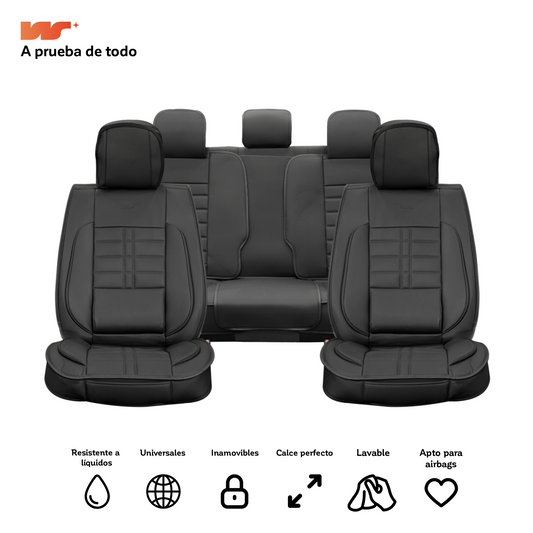 Fundas Asiento Auto Deluxe de Cuerina Adaptable – Calce Personalizado