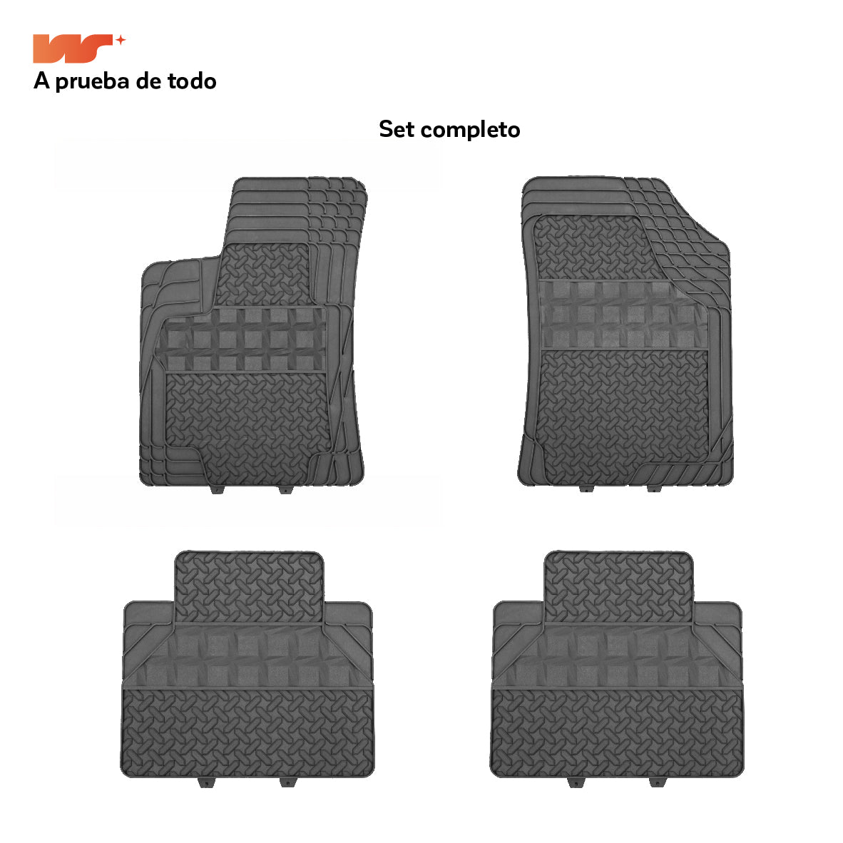 Pisos de Goma Auto - Set completo